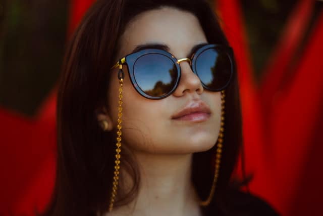 Designer sunglasses with store chain