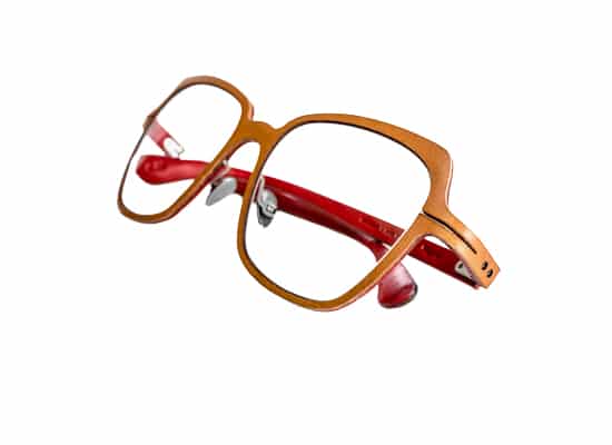 Lunettes lucas de stael  orange rouge