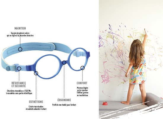 How to choose the right glasses for your baby? Optic Kids Demetz glasses