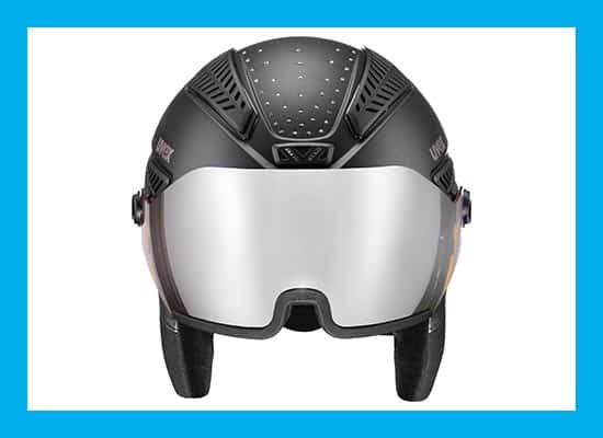 GOOFF Casque de ski Xtreme avec visière - Casque de ski avec lunettes de ski  - Ventilation utilisable