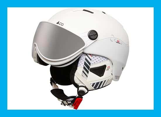 GOOFF Casque de ski Xtreme avec visière - Casque de ski avec lunettes de ski  - Ventilation utilisable